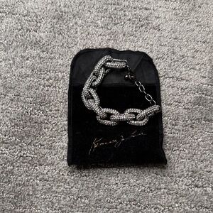 Kenneth Jay Lane Silver Chain Bracelet